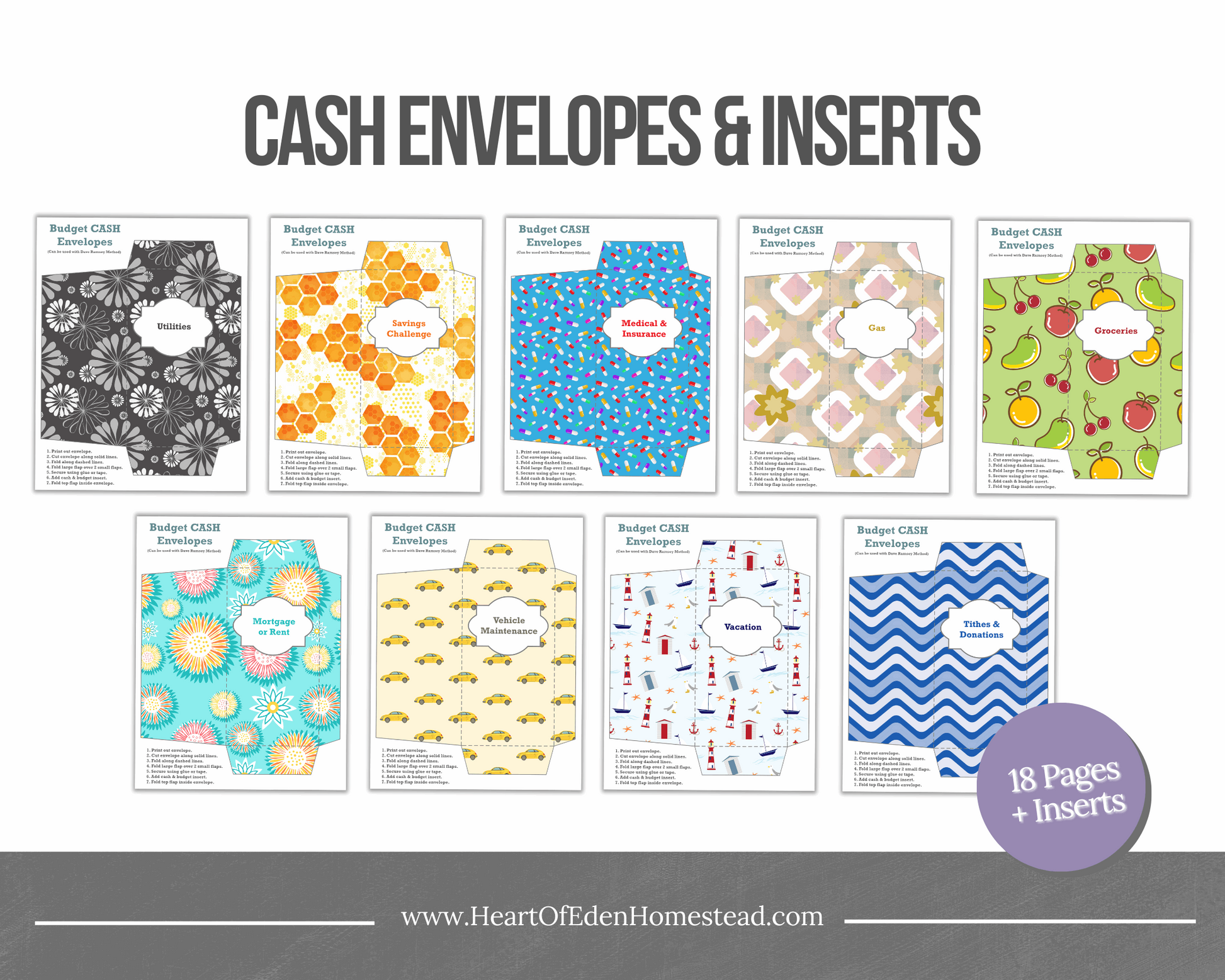 Budget Cash Envelopes Bundle