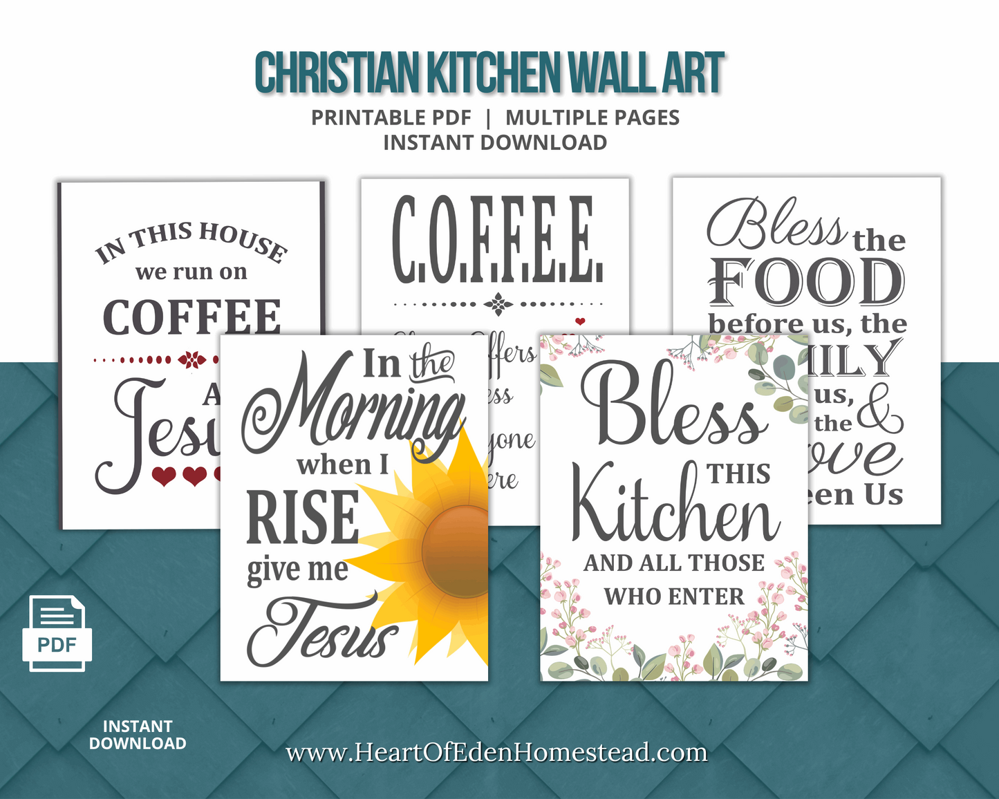 Christian Kitchen Wall Art