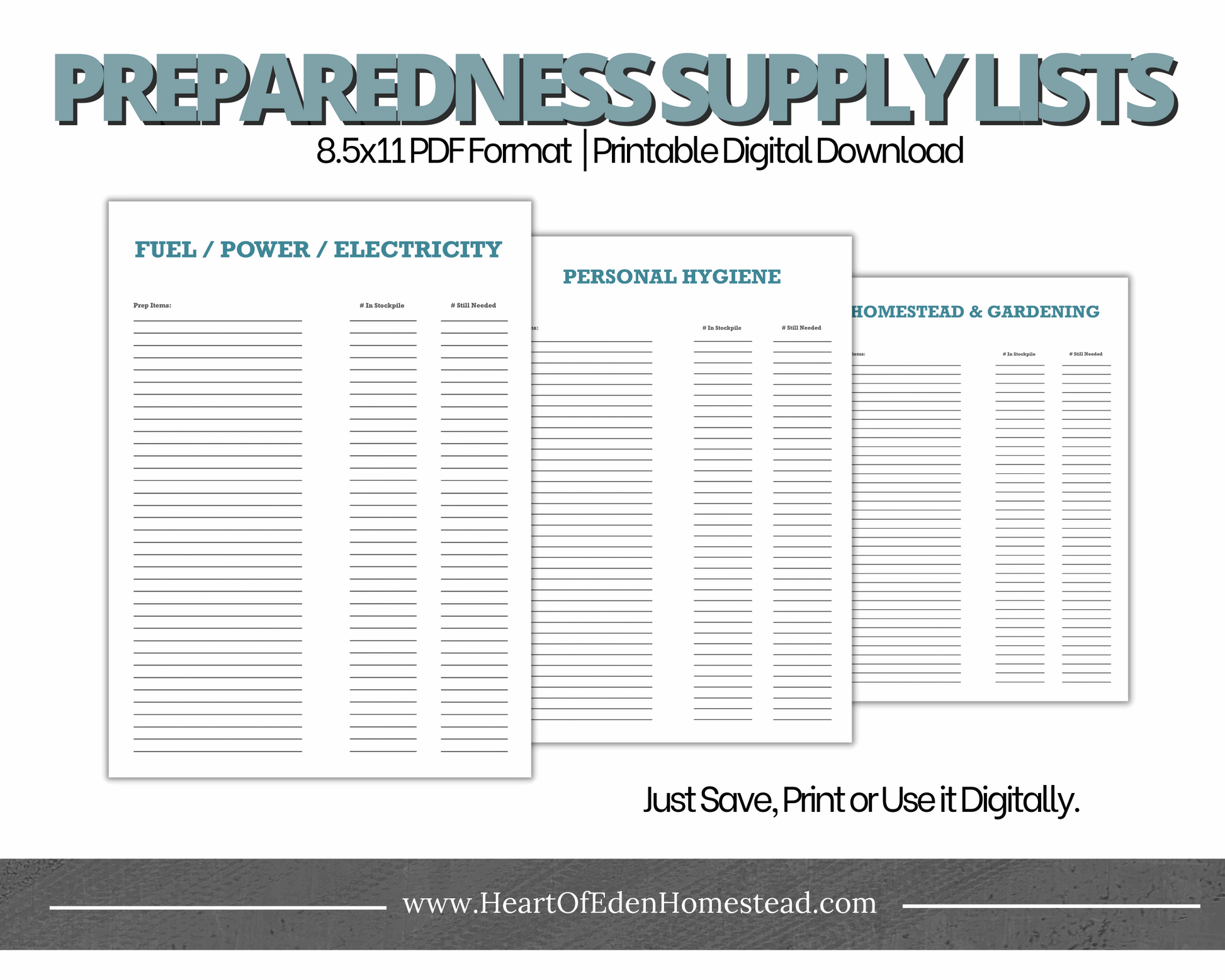 Homesteading supply list: a list for new homesteaders